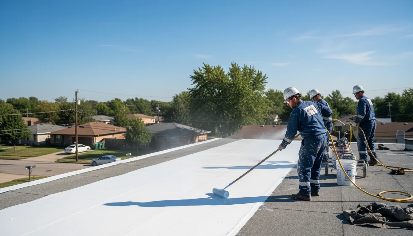 Commercial roof coating in State Line, IN near me